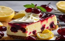 Limonlu Vişneli Cheesecake Tarifi