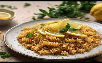 Limon Soslu Tam Buğday Makarna Tarifi