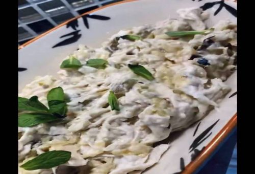 Tavuk  Patlıcan Meze ve Salata